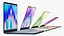 3D MacBook Neo Laptop Set with Four Colors model