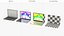 3D MacBook Neo Laptop Set with Four Colors model