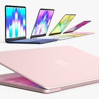 MacBook Neo Laptop Set with Four Colors
