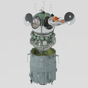 Vostok-1 spacecraft with III rocket stage Block E