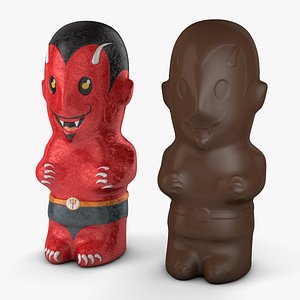 foil chocolate devil model