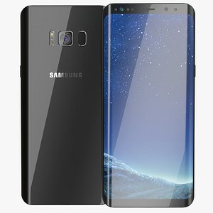 3D model samsung galaxy s8 midnight