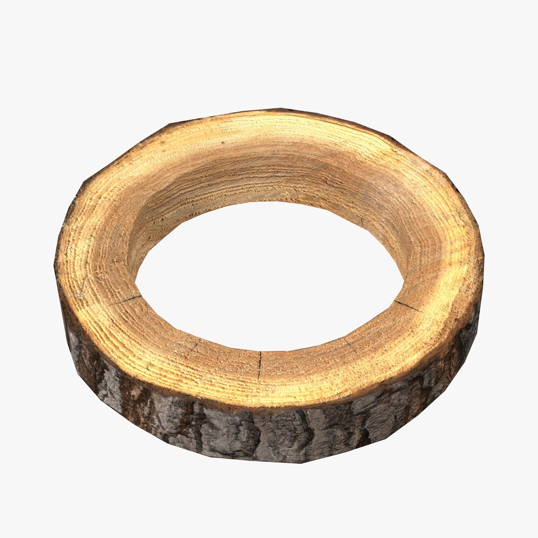 Wood Log Ring Low-poly 3D Model - TurboSquid 1237791