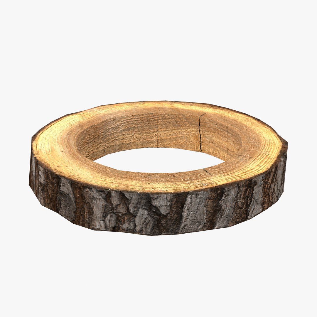 Wood Log Ring Low-poly 3D Model - TurboSquid 1237791