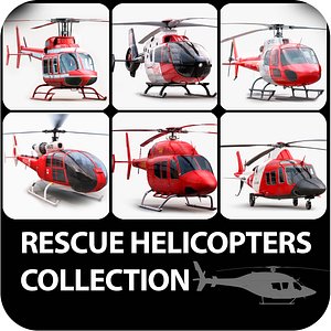 helicopters rescue 3d model