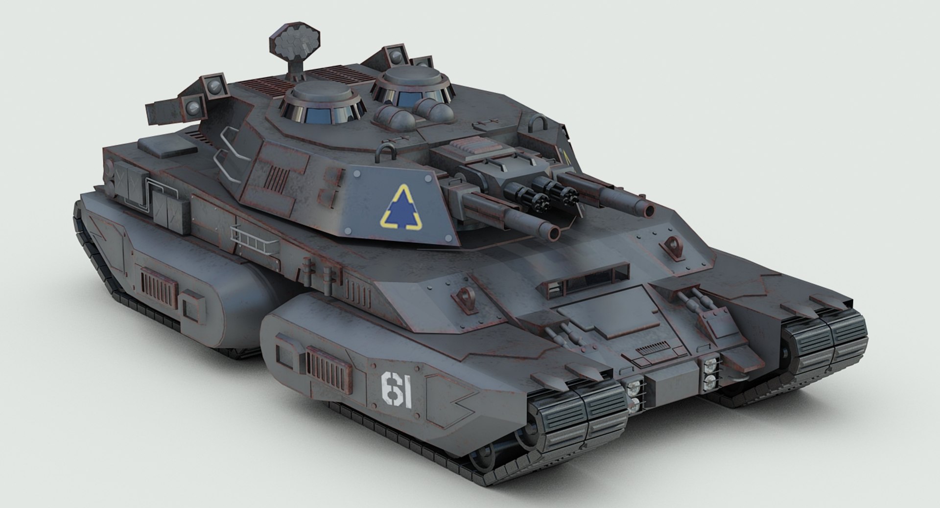 3d Concept Futuristic Heavy Tank