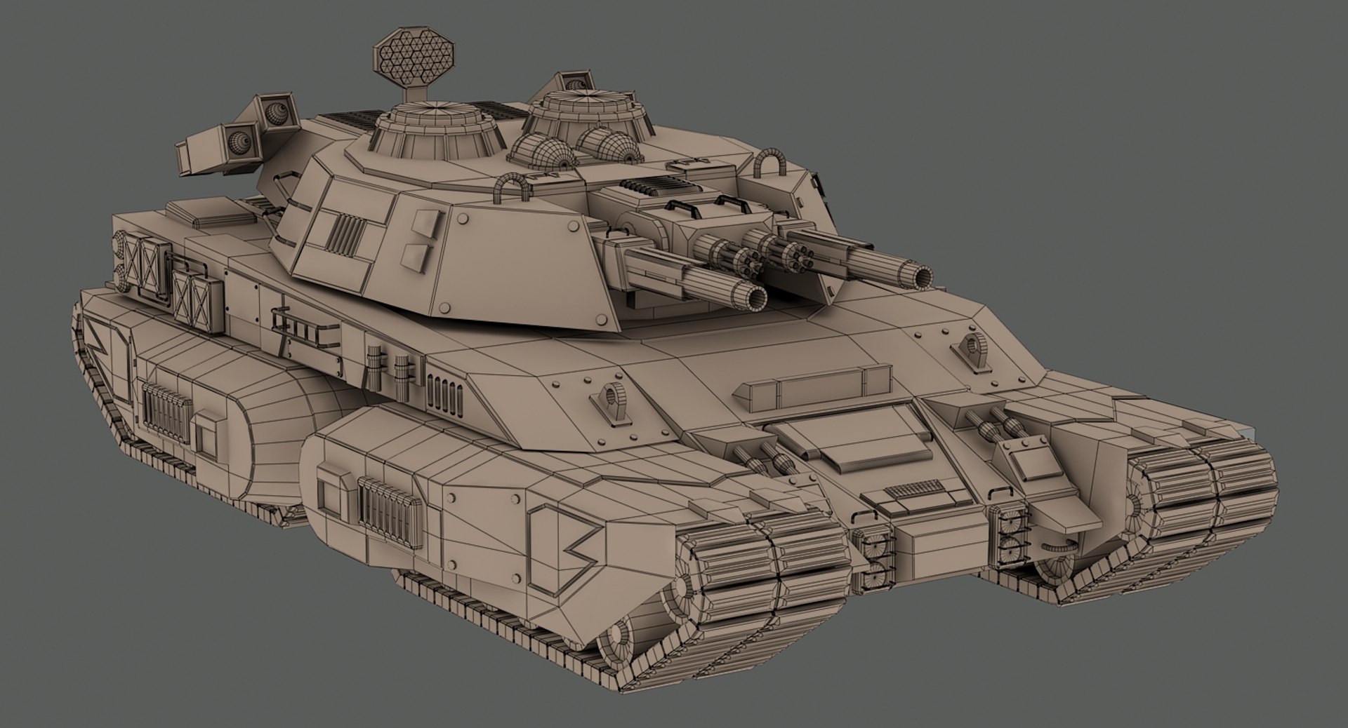 3d Concept Futuristic Heavy Tank