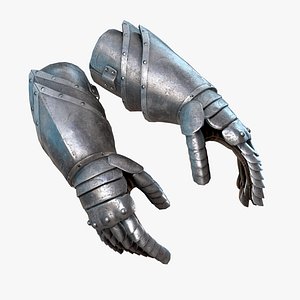 3D Medieval Knight Glove model