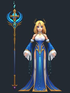 female magician model