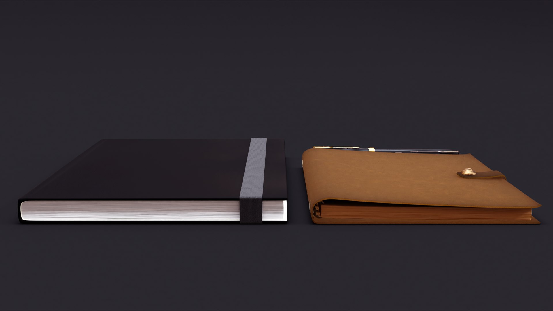 Notebooks Pens Interior Office Model - TurboSquid 1634237