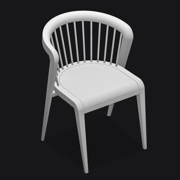 3D model Wooden Dining Chair With Coffee Table Classic TurboSquid 1906922