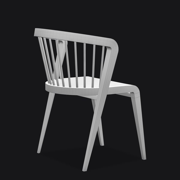 3D model Wooden Dining Chair With Coffee Table Classic TurboSquid 1906922