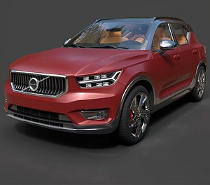Volvo XC40 Recharge Electric SUV - Ultra-High Poly 3D Model