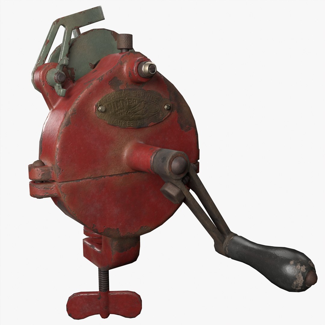 3D Hand crank bench grinder https://p.turbosquid.com/ts-thumb/Zd/U6INVF/SL/2_1/jpg/1731434605/1920x1080/fit_q87/f6392a1ea76190d85d51c73f9d2eb54457665518/2_1.jpg