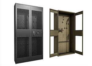 Military Gun Cabinet 3D model