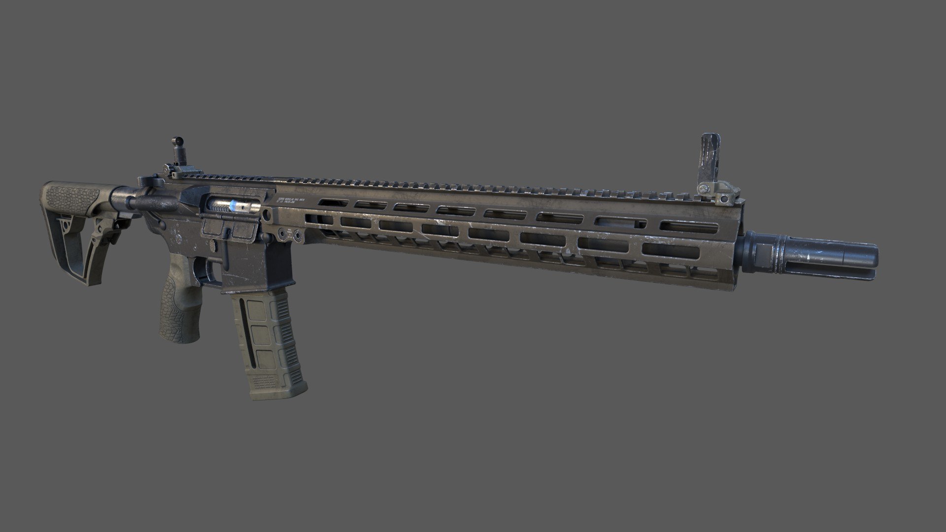 3D Assault Rifle MK18 - TurboSquid 1998396