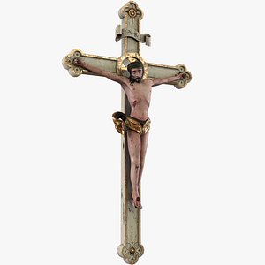 Medieval Crucifix White - PBR