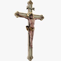 Medieval Crucifix White - PBR