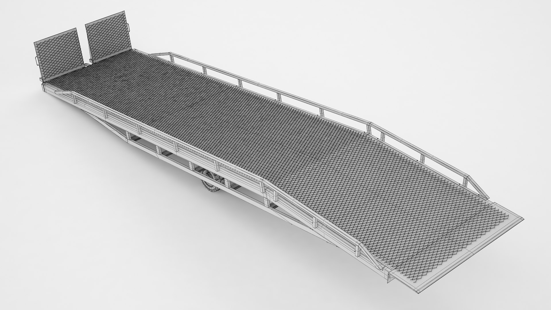 Trailer Loading Dock Forklift Ramp 02 3D Model - TurboSquid 2259314