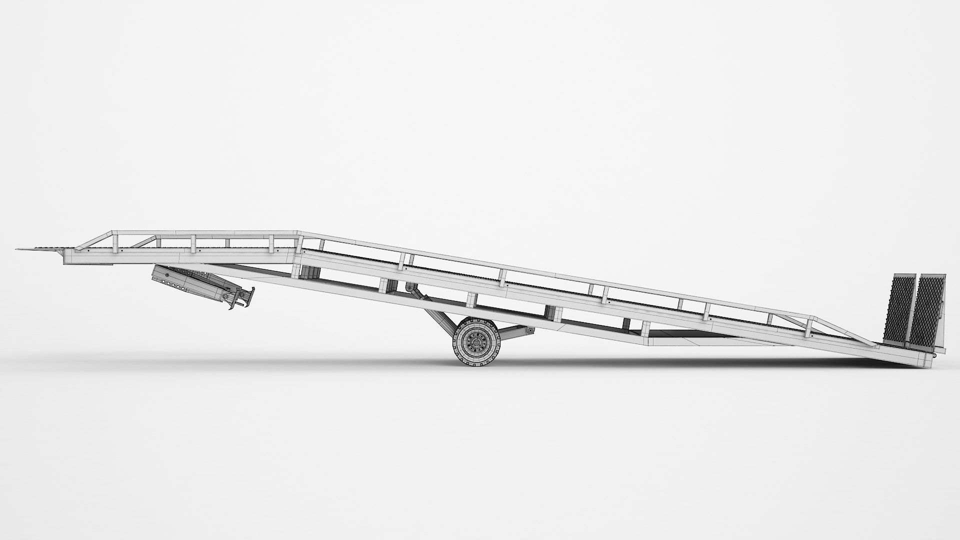 Trailer Loading Dock Forklift Ramp 02 3D Model - TurboSquid 2259314