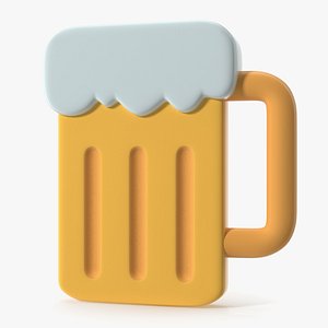 3D Beer Mug Emoji
