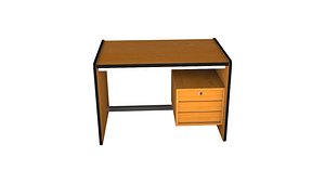3d model escritorio simple 1990