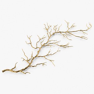 Gold Twig Branch Wall Art