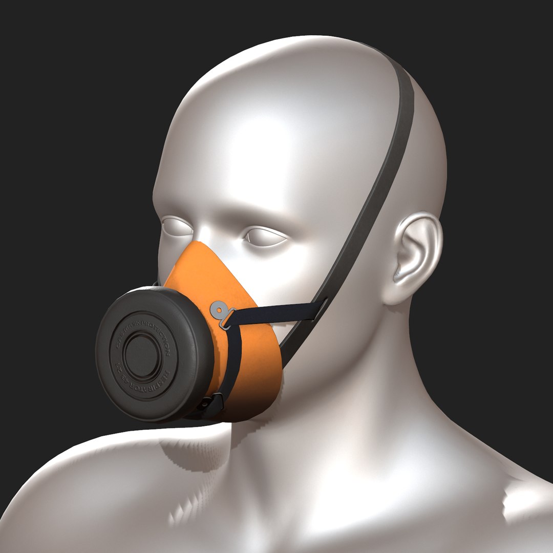 3D gas mask model - TurboSquid 1567478