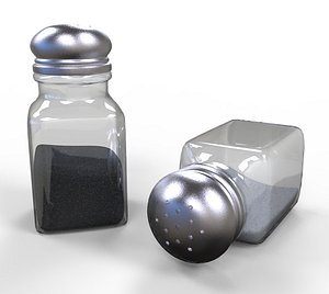 salt pepper shaker 3D model