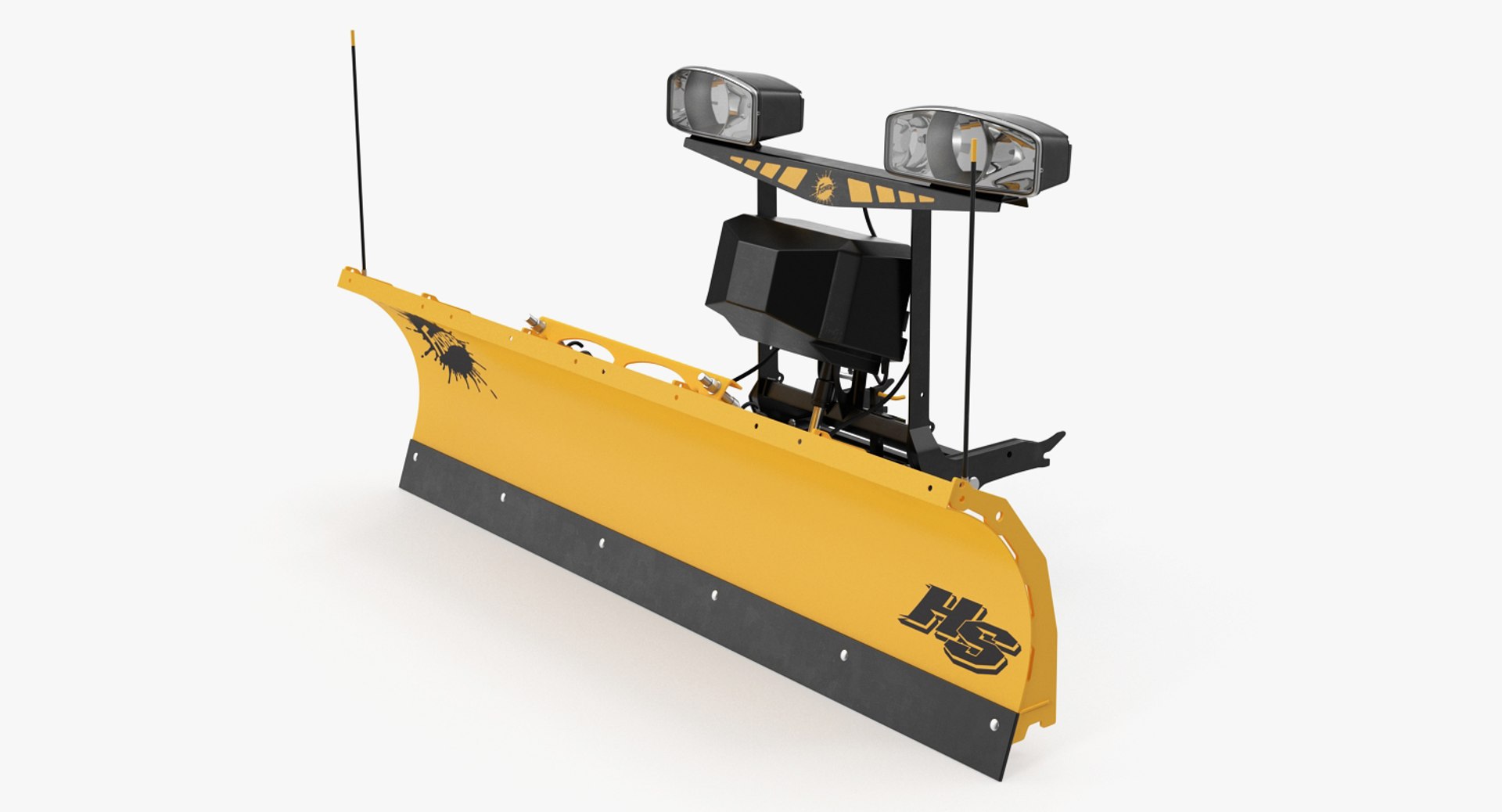 Fisher Storm Guard SnowPlow 3D model preview