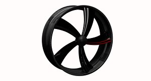 3D wheel design carbon