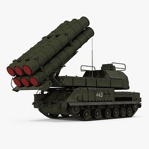Buk Missile System SA11 Gadfly Rigged 3D Model