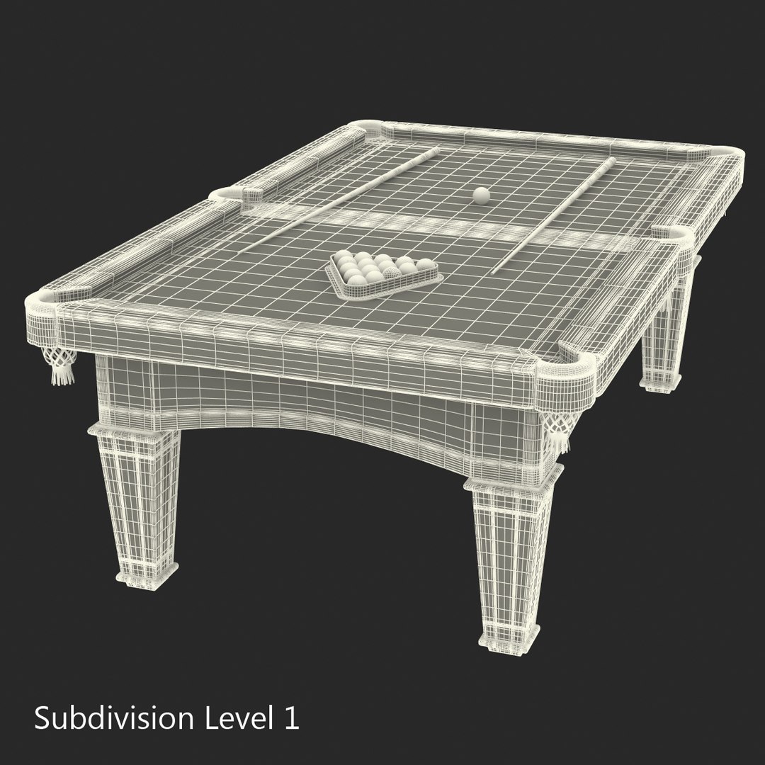 3d Model Billiard Table 2