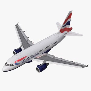 Airbus A318 British Airways Rigged