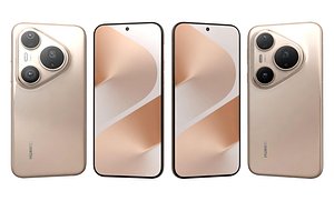 3D Huawei Pura 80 Pro Gold model