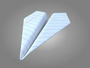 3D model paper airplane