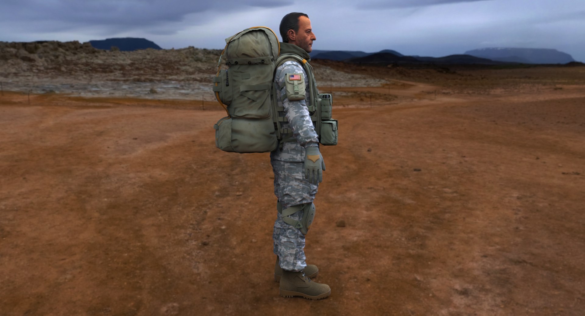 3d model soldier