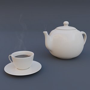 3D Teapot and cup