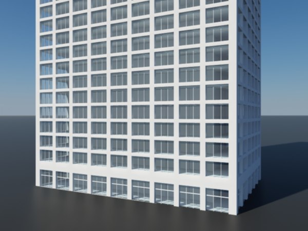 3d max skyscraper office building