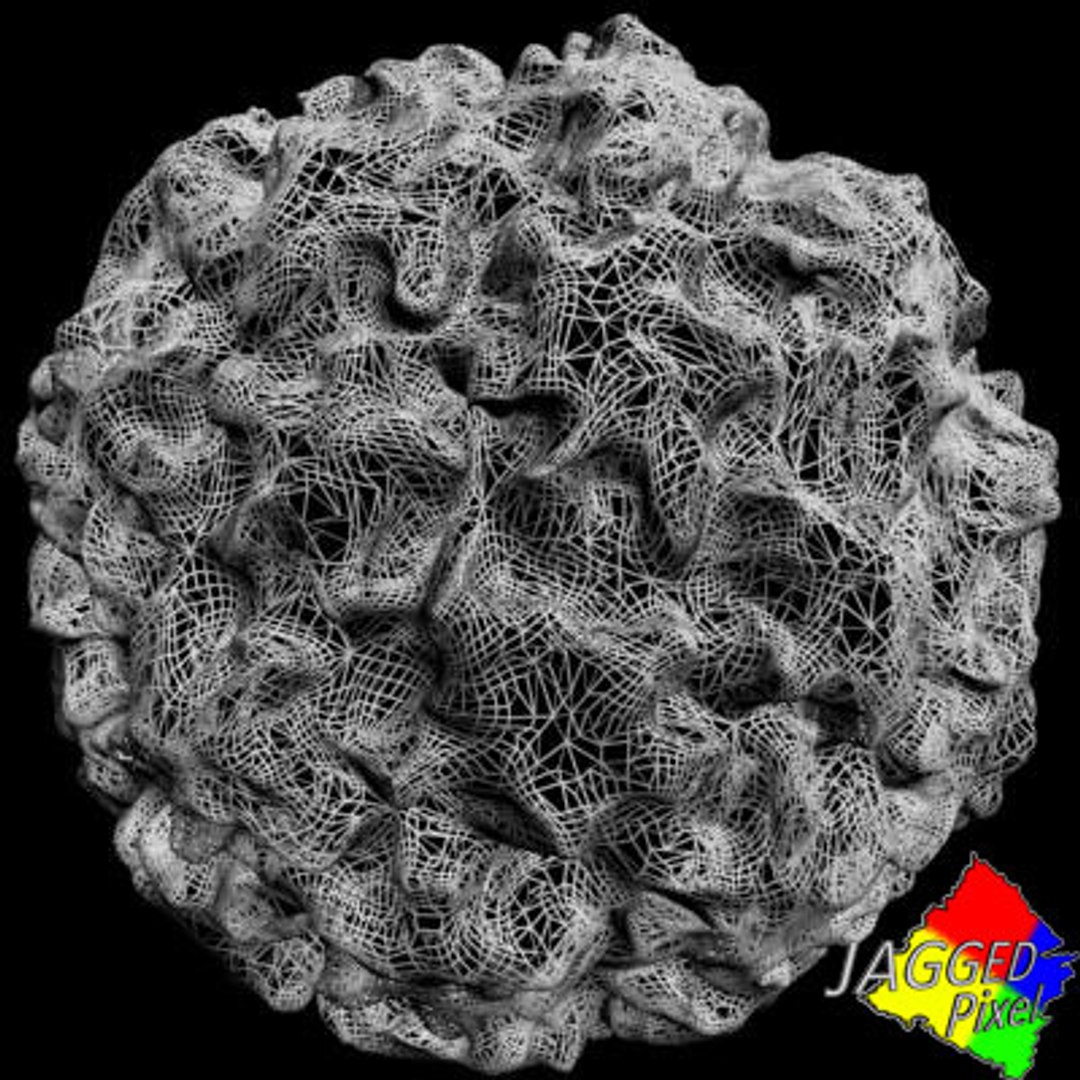 3d Human Papilloma Virus 2 Model