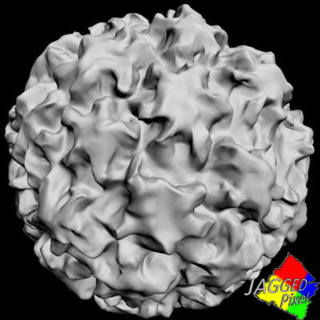 3d Human Papilloma Virus 2 Model