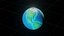 Stilisierte Planet Erde 3D-Modell 2k 4k 8k Texturen