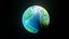 Stilisierte Planet Erde 3D-Modell 2k 4k 8k Texturen