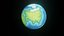 Stilisierte Planet Erde 3D-Modell 2k 4k 8k Texturen