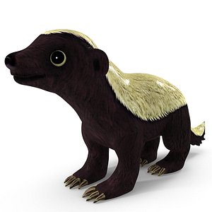 honeybadger animation modeled model