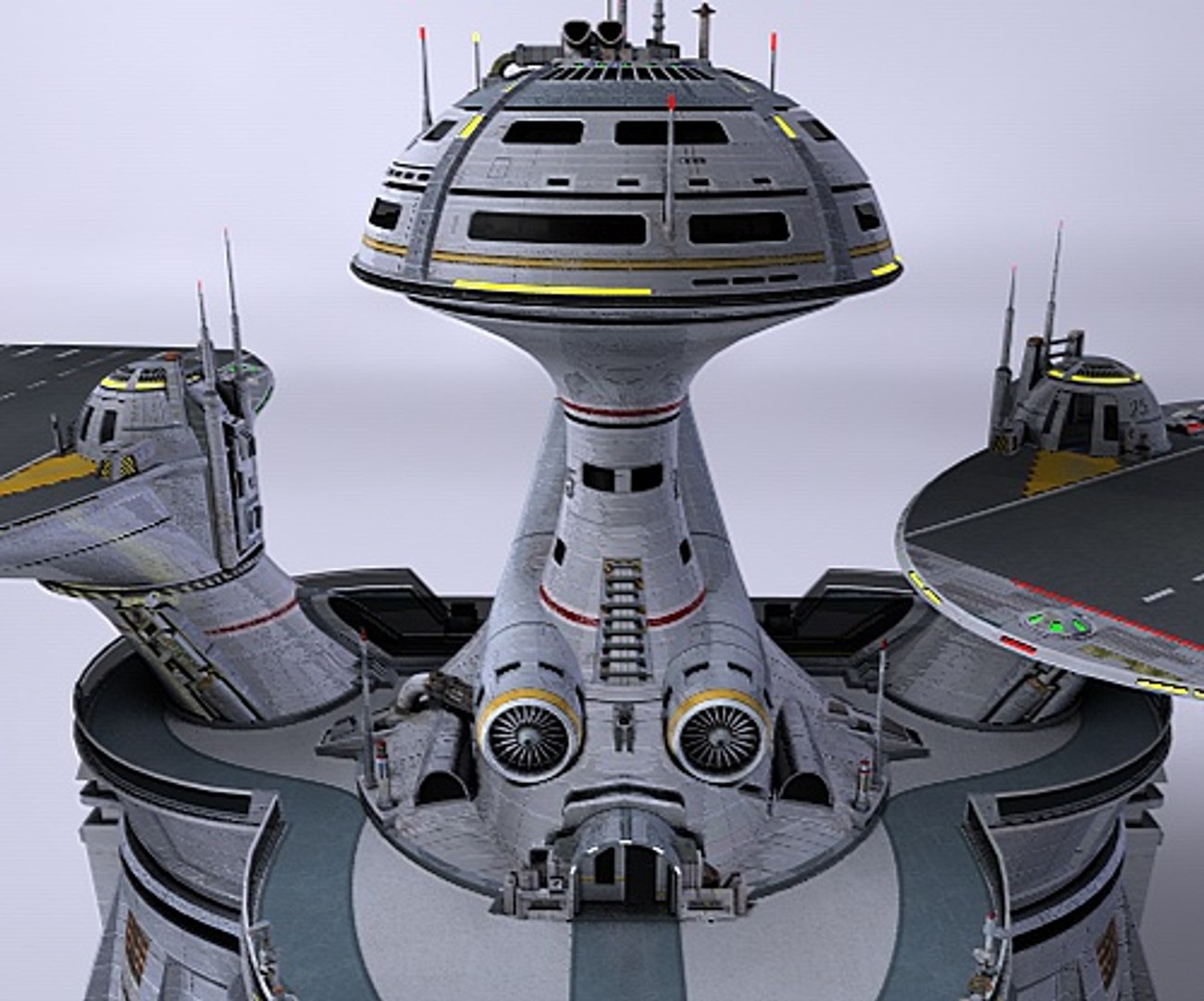 Suprastation Building 3d Model