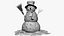 Snowman 3D model
