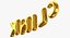Foil Baloon Words CLINK Gold