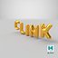 Foil Baloon Words CLINK Gold
