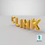 Foil Baloon Words CLINK Gold
